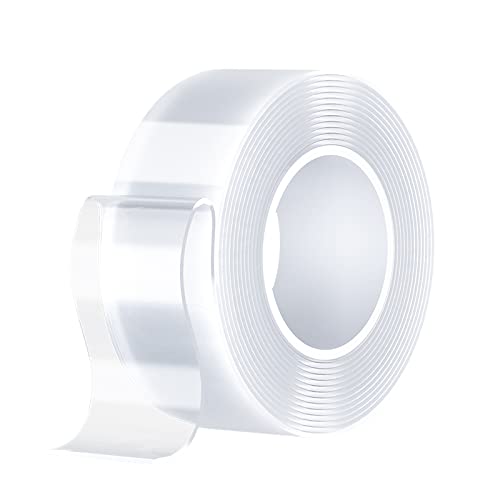 Taśma dwustronna Nano o grubości 2 mm i szerokości 30 mm * długość 1 m, 1 sztuka z przezroczystym klejem magicznym do przyklejania przedmiotów