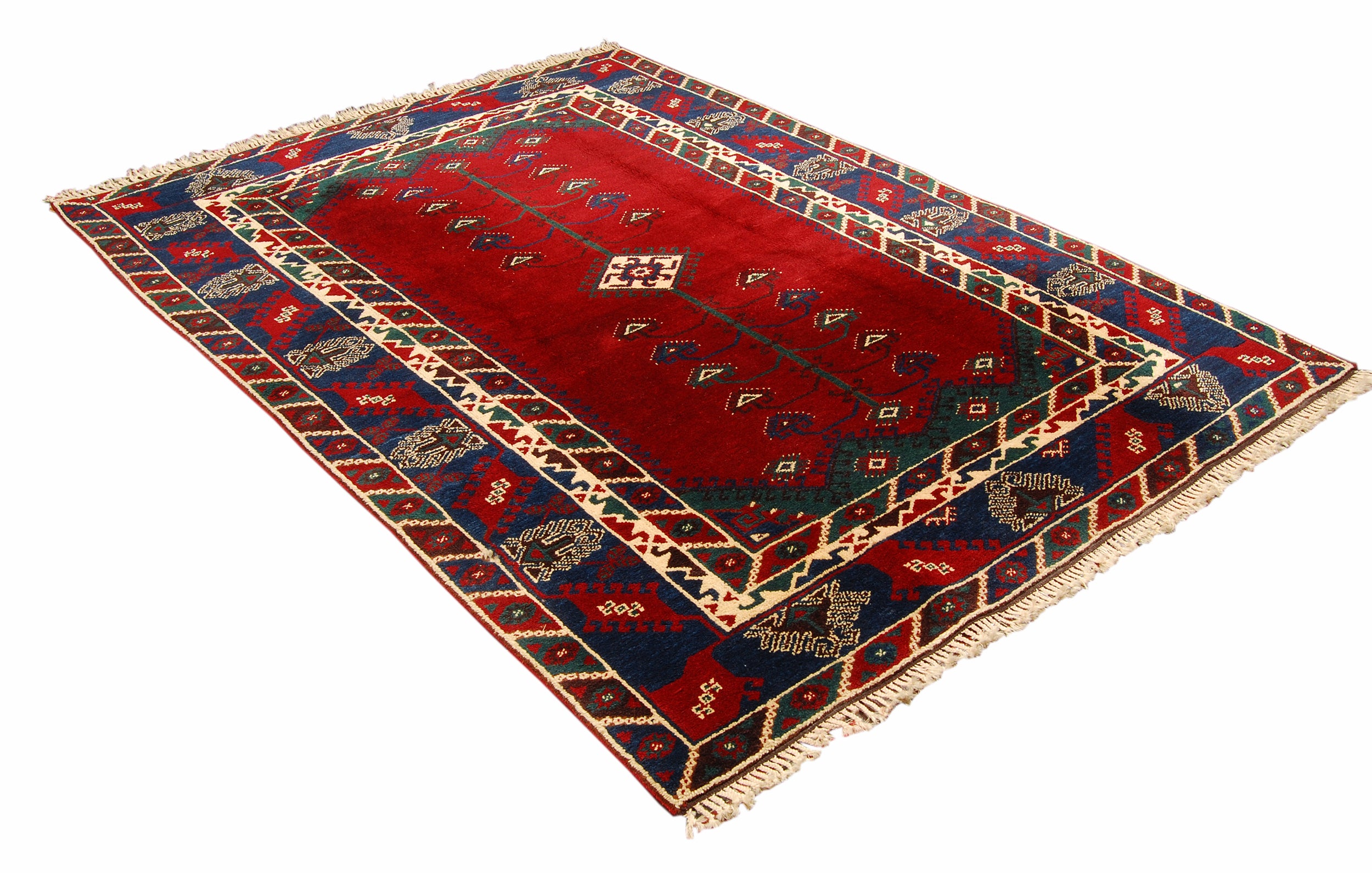 Alfombra oriental hecha a mano original, medida: 235x170 cm con certificado de autenticidad