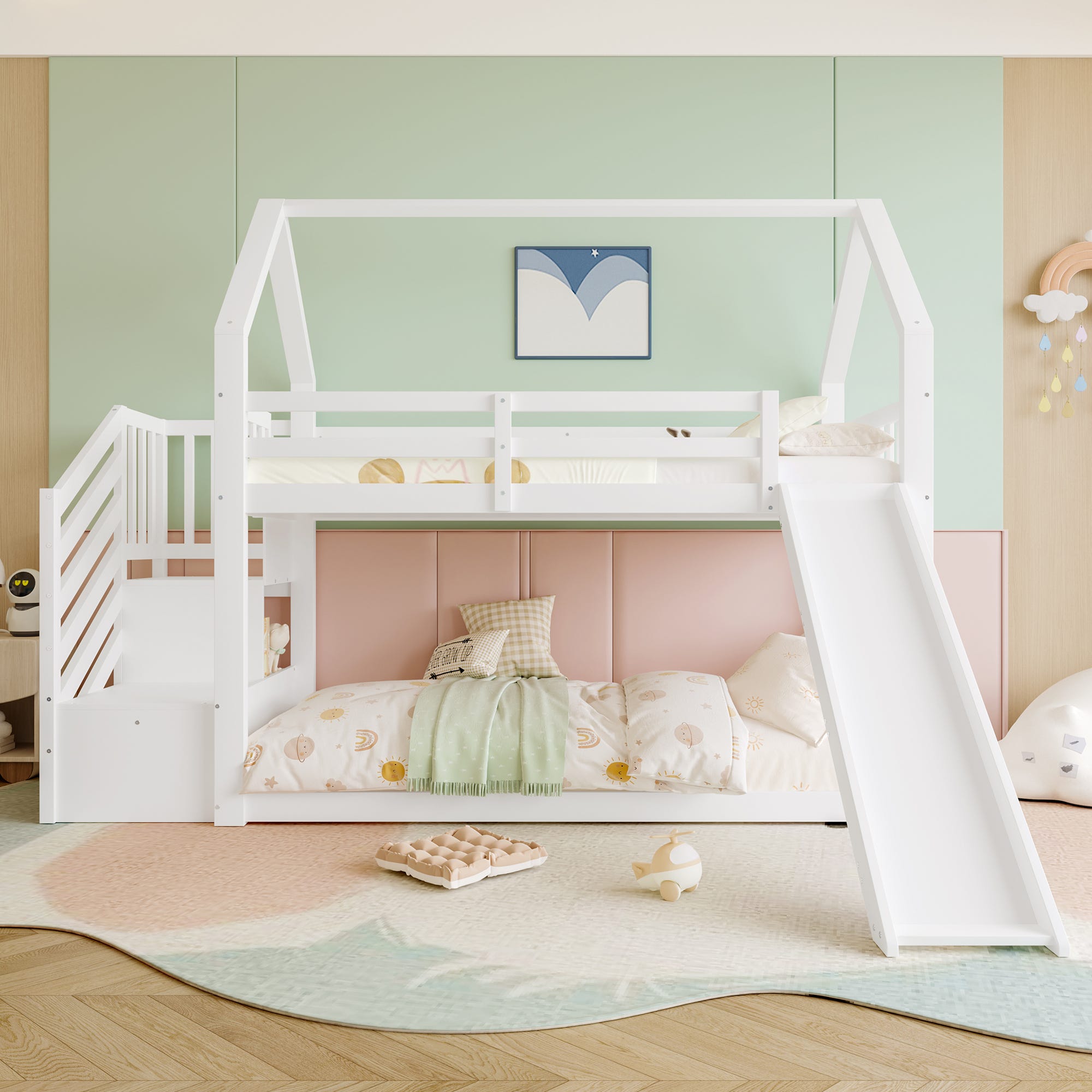 Letto Reversibile Letto A Castello Con Scivolo Ikea Kura Letto