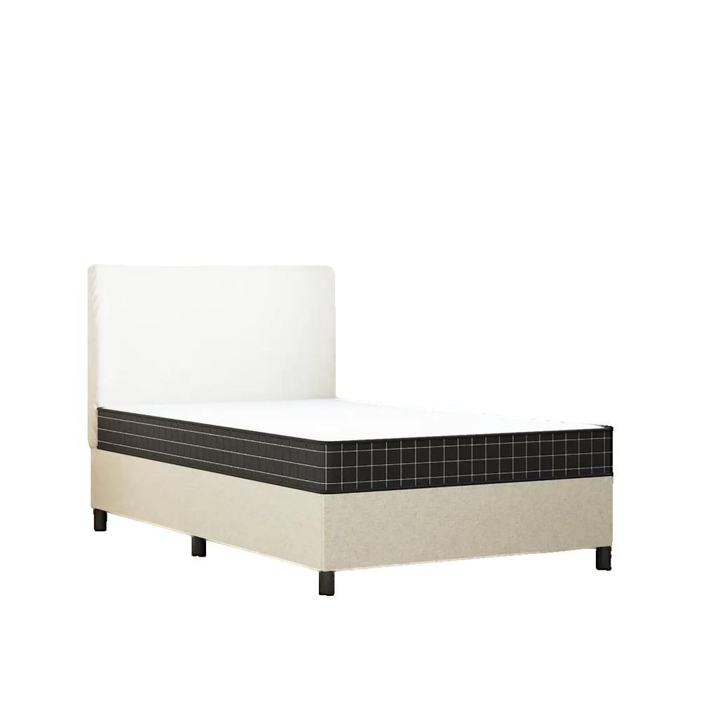 Materac vidaXL na sprężynach Bonnell 120x200 cm Biały, średnia twardość i trwałość
