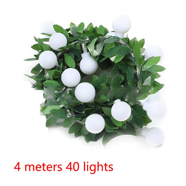 Guirlande Lumineuse LED Imitation Rotin - 2 Mètres, Lumière Chaude - Déco D'intérieur Pour Café, Fête, Salon