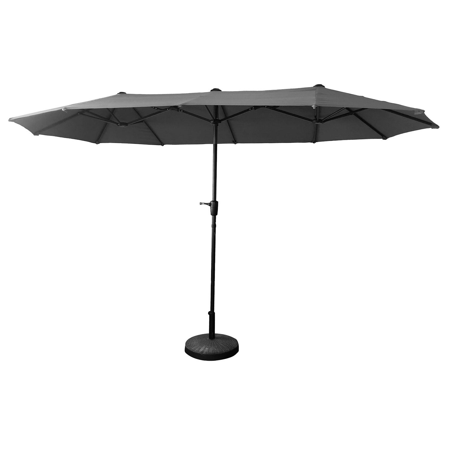 Podwójny parasol 2x4m LINAI szary