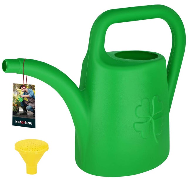 Konewka Ogrodowa Plastikowa - 4,5 L - Konewka do Ogrodu z Sitkiem - Podlewanie Roślin - Zielona KOTARBAU