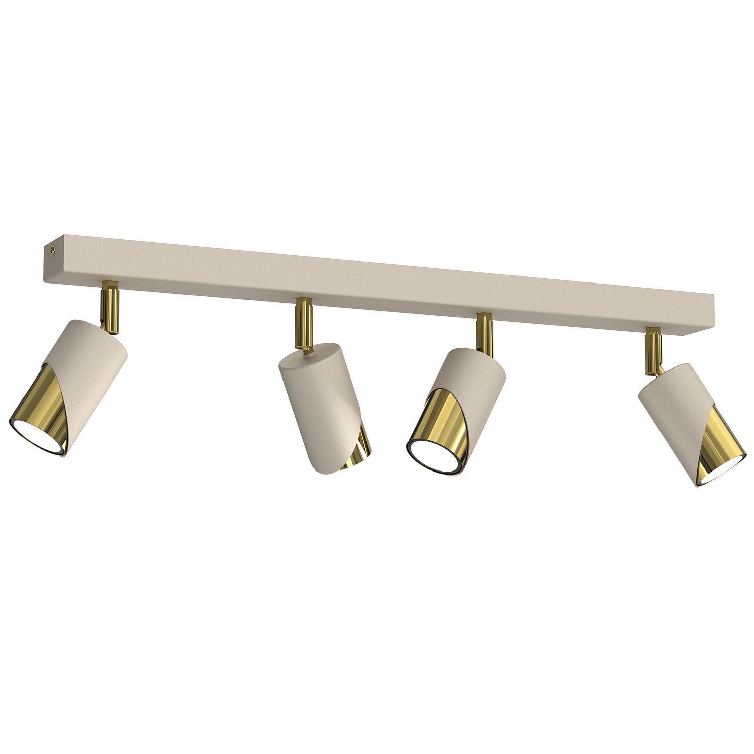 Lampa sufitowa wisząca Shift kremowo-złoty połysk 4xGU10x15W wym: 17 x 60 x 5,5 cm metal Luminex