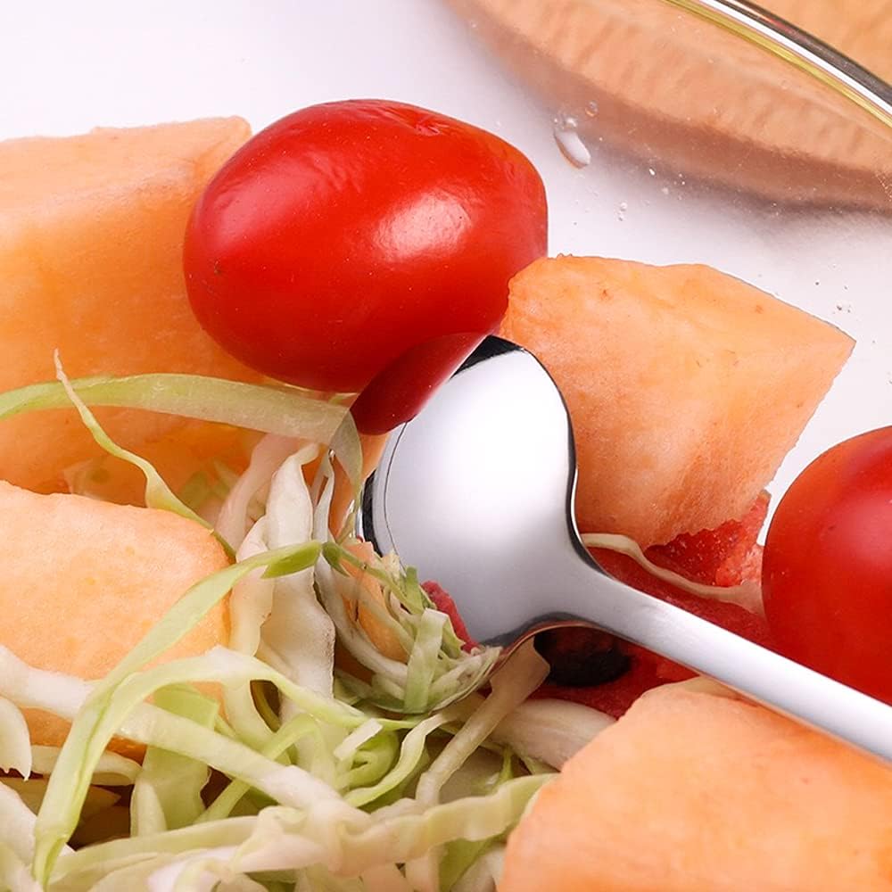 10 małych łyżeczek ze stali nierdzewnej, łyżeczek do herbaty, łyżeczek deserowych, łyżeczek do przypraw, do herbaty, deserów, ciast, przekąsek i espr - 3