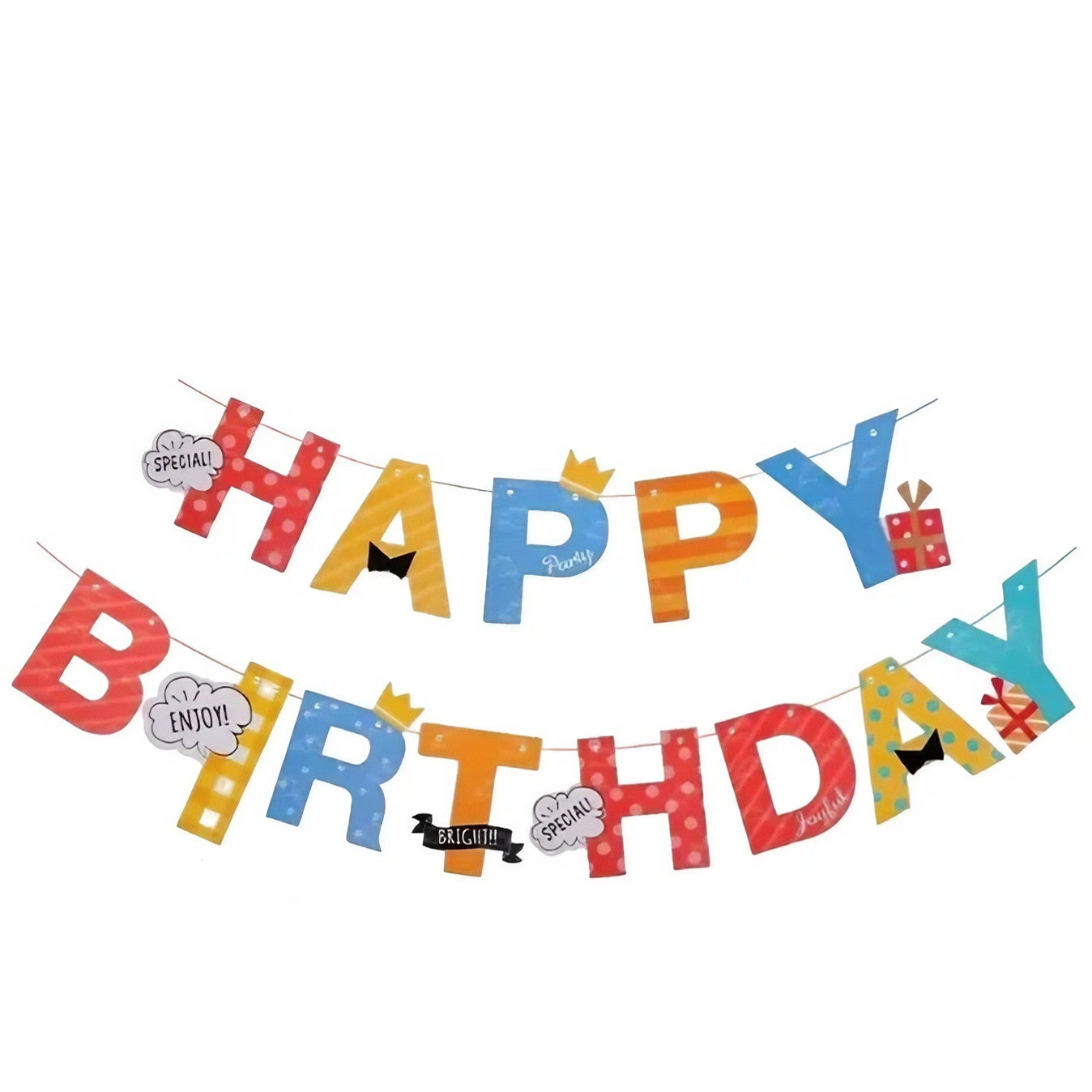 Banner Happy Birthday 100x200 cm Flippy, multicolor, cu ata inclusa
