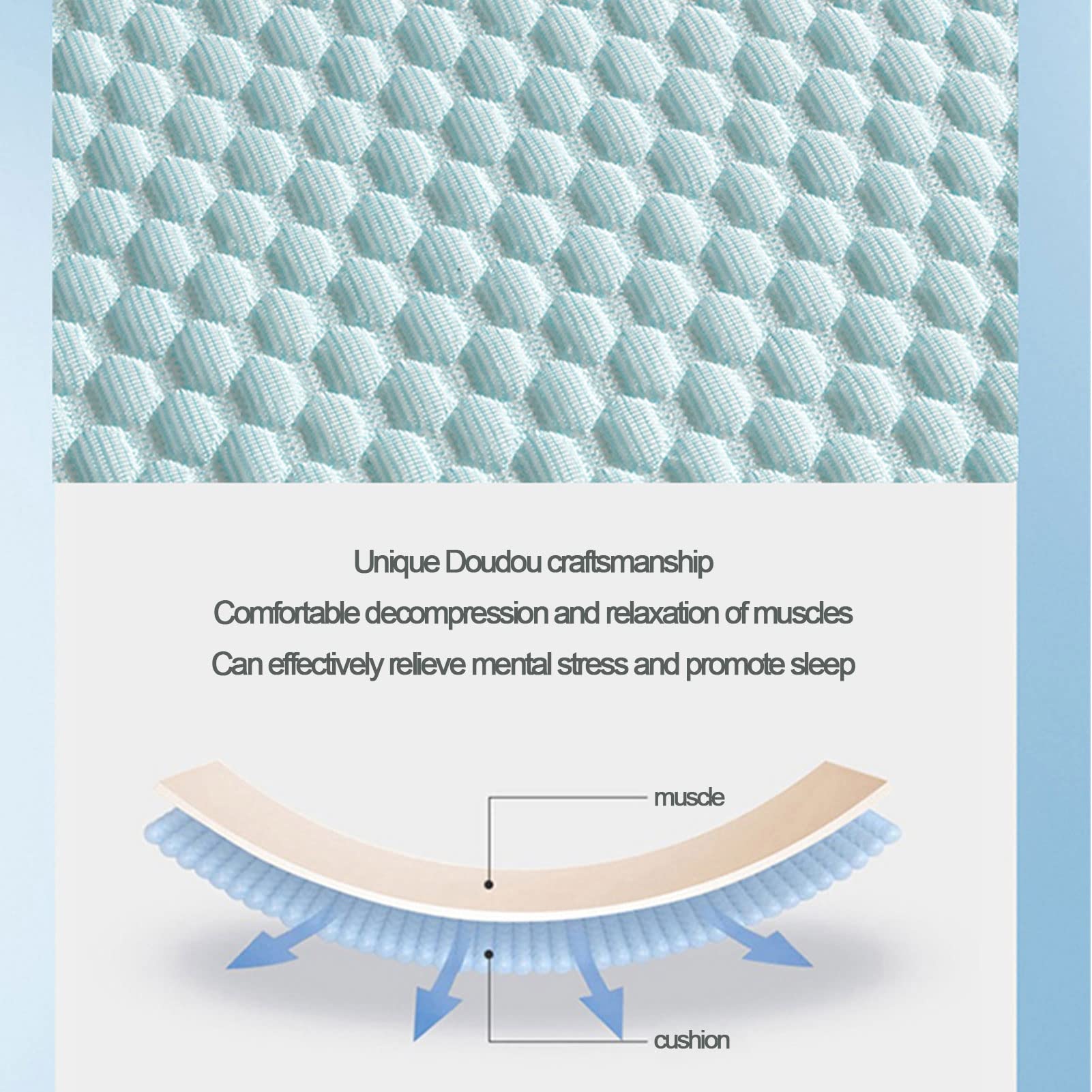 Surmatelas rafraîchissant pour les personnes sensibles à la chaleur - Drap rafraîchissant pliable et portable (rose, 150*200cm) - 7