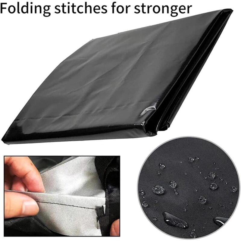 Couvercle & housse de protection pour cuve IBC 1000L. Film anti-UV avec découpes perforées, accessoire essentiel pour préserver votre réservoir d'eau. - 4