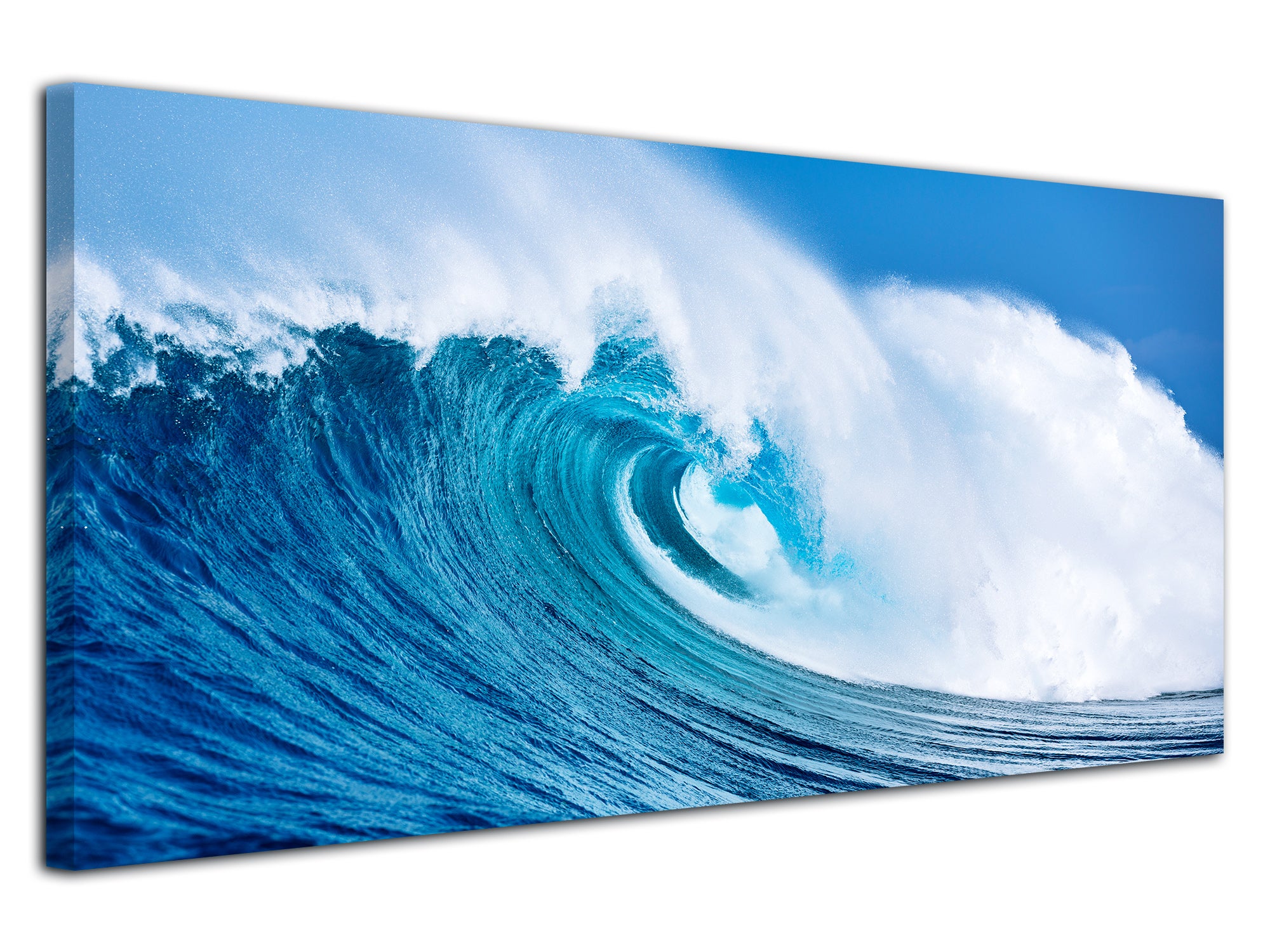 Tableau Photo Sur Toile 100x50 Cm - Paysage Marin Avec Bateaux - Marque Tulup - Neuf