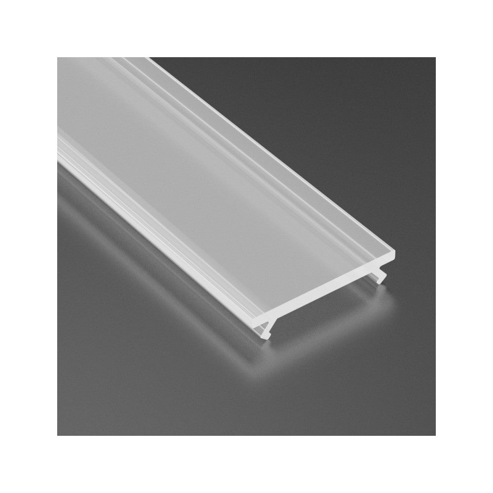 Perfil LED ECO Basic 1m | Difusor de PVC | Canal LED para Instalación ...