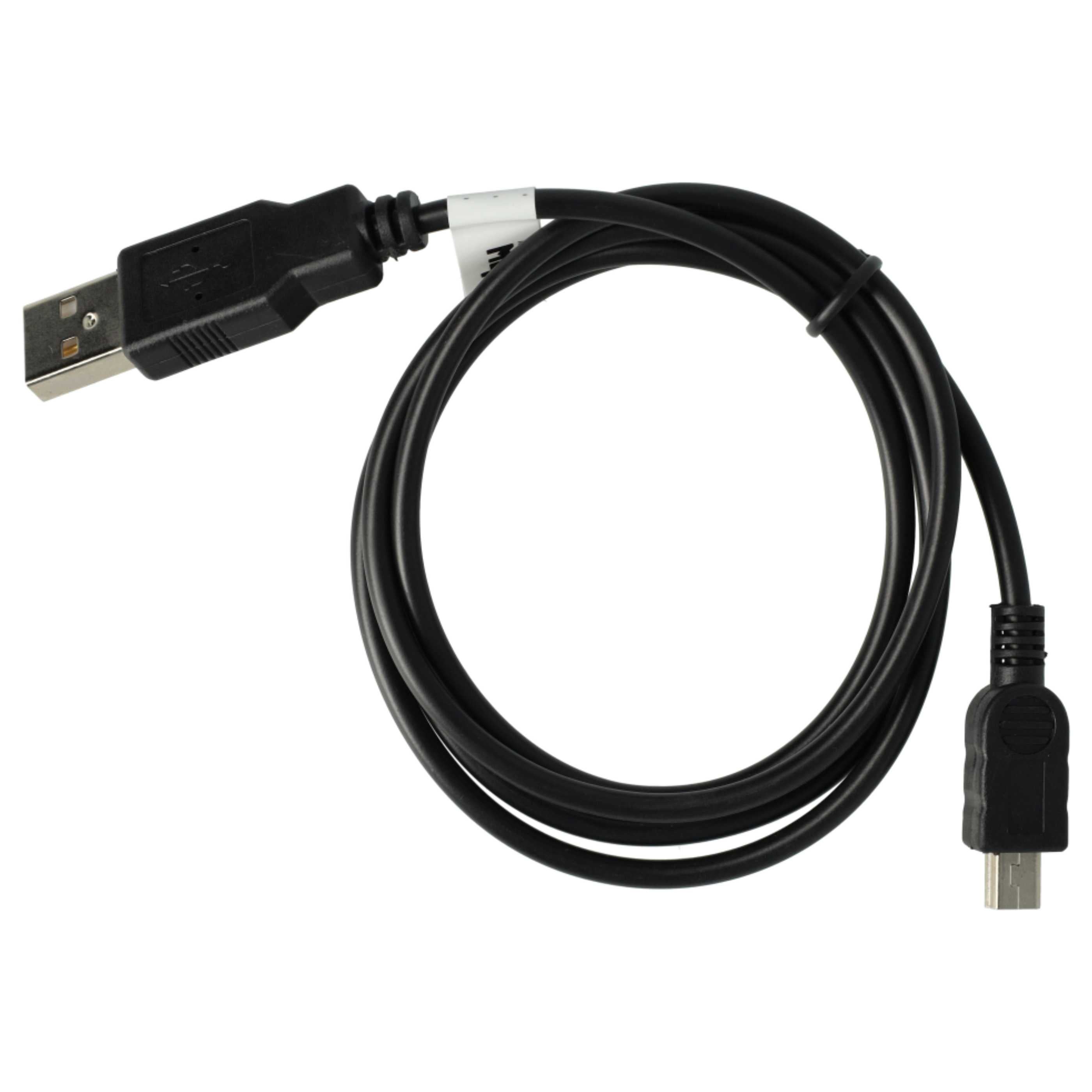 vhbw Câble mini USB - données / charge, 1.0 m, compatible avec Sony Cybershot DSC P43, P50, P51, P52, P71, P72, P73, P75, P85, P92, P93, P93A - 2