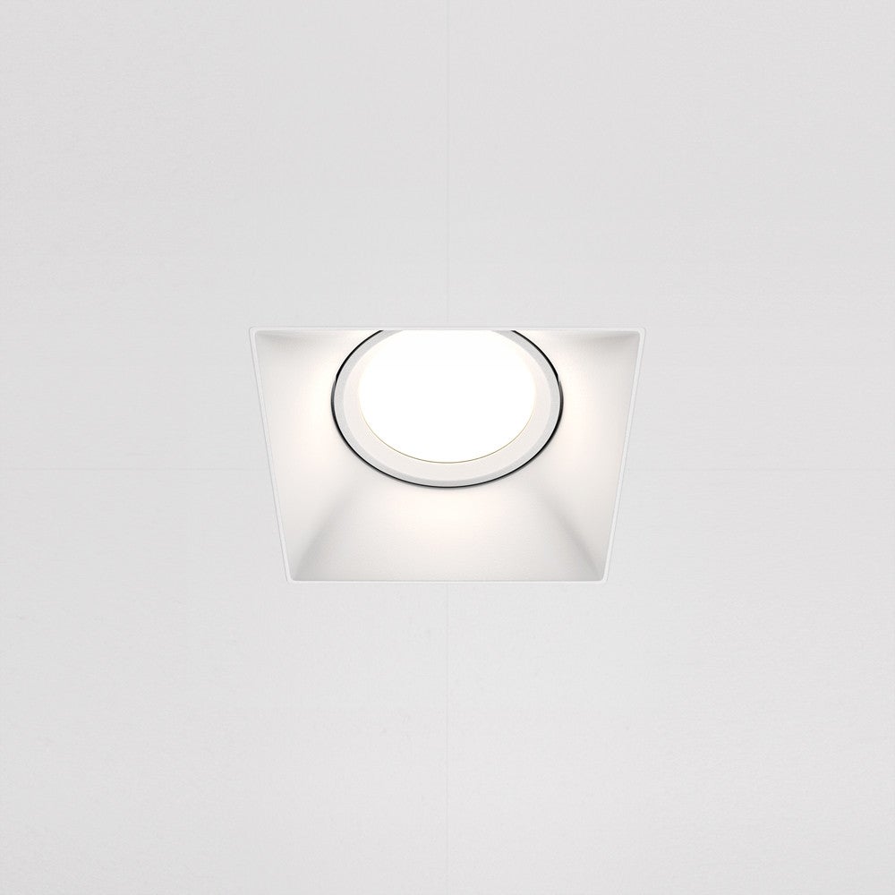 Oprawa sufitowa wpuszczana podtynkowa Dot biała 1xGU10x50W kwadratowa IP20 wym: 4,2 x 9 x 11,2 cm aluminium Maytoni - 2