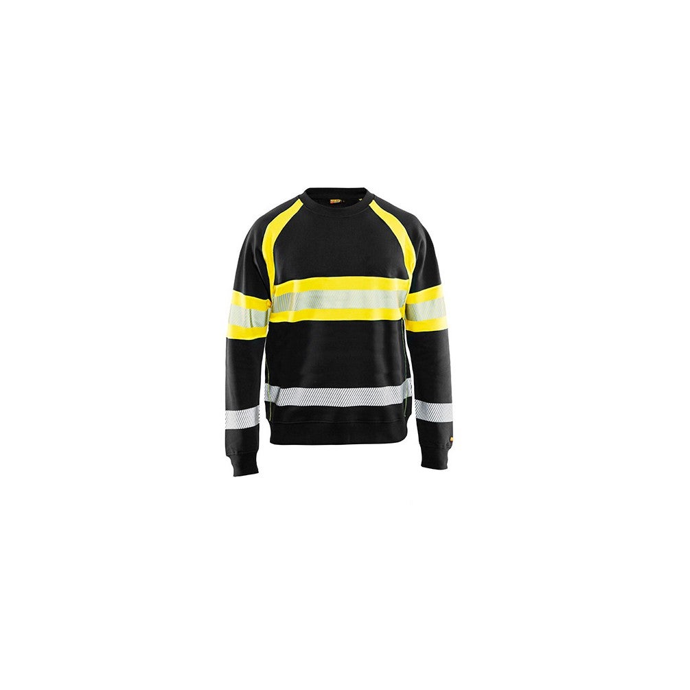 Sweat haute visibilité Noir/Jaune fluo - Blaklader - Taille 3XL - 6