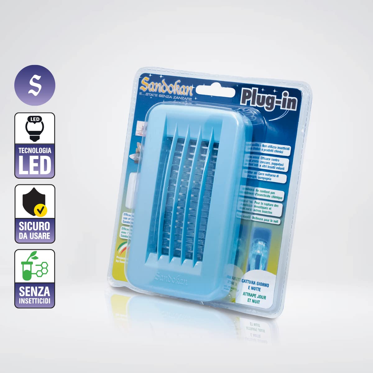 Prise électrique anti-insectes LED, SANDOKAN - 2