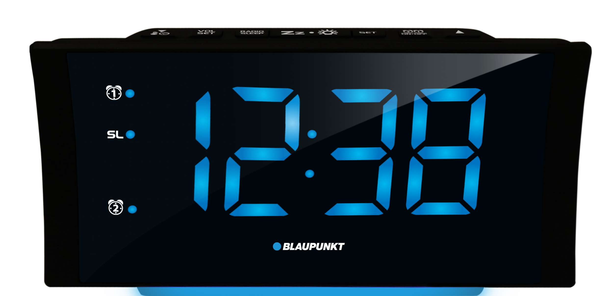 Radiobudzik z czujnikiem temperatury wewnętrznej Blaupunkt CR80USB