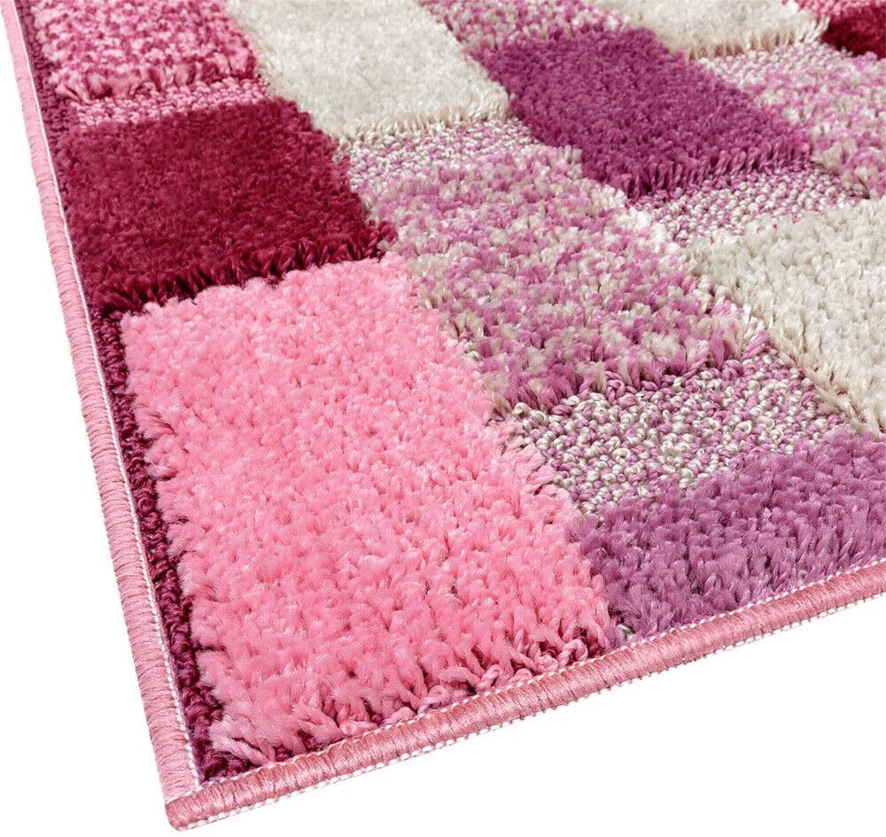 Tapete Banho Moderno 60x160 cm Macio Antiderrapante Absorvente Tapete De Cabeceira Banho 100% Fabricado Em Itália Roxo - 3