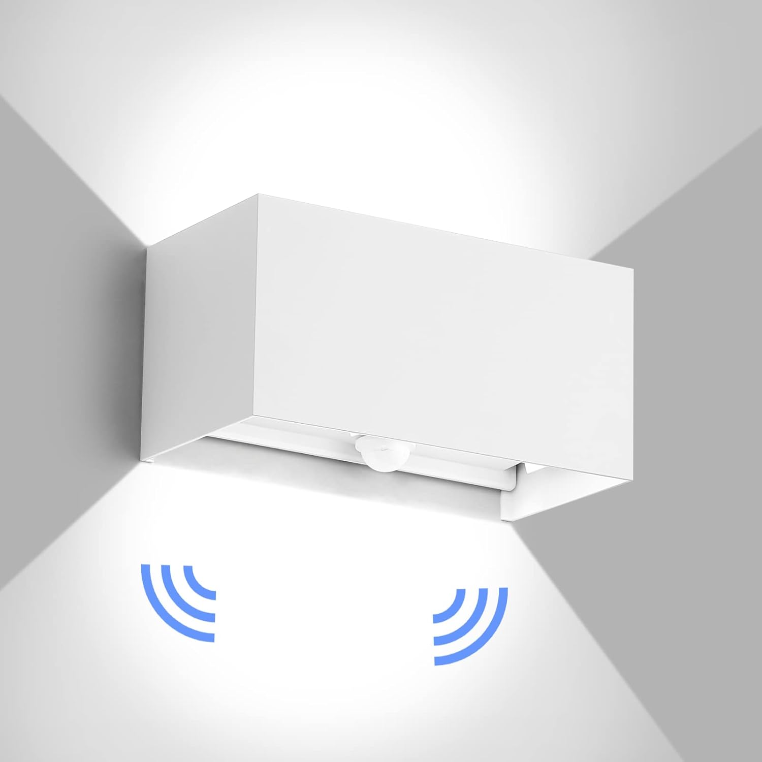 Applique Murale LED CHEVVY 7W | Blanc Froid 6000K | Lot De 2 | Design Carré Moderne | Pour Intérieur Et Extérieur