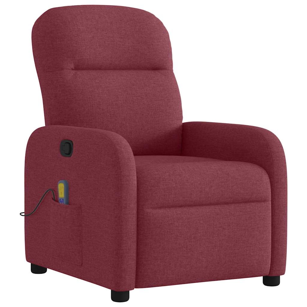 Fauteuil releveur massant chauffant inclinable - 8 points de massage - télécommande, pochette - tissu gris Fauteuil releveur massant chauffant inclinable - 8 points de massage - télécommande, pochette - tissu gris