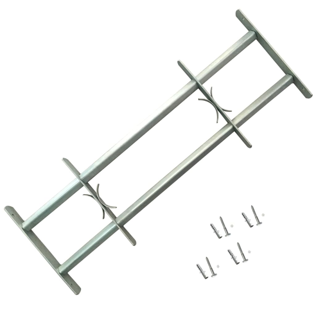 Rejas de seguridad de ventana ajustables 2 uds 1000-1500 mm