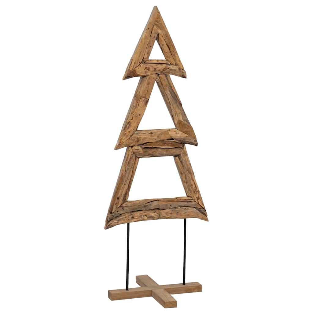 Choinka z podstawą Brązowy 90 cm Lite drewno tekowe