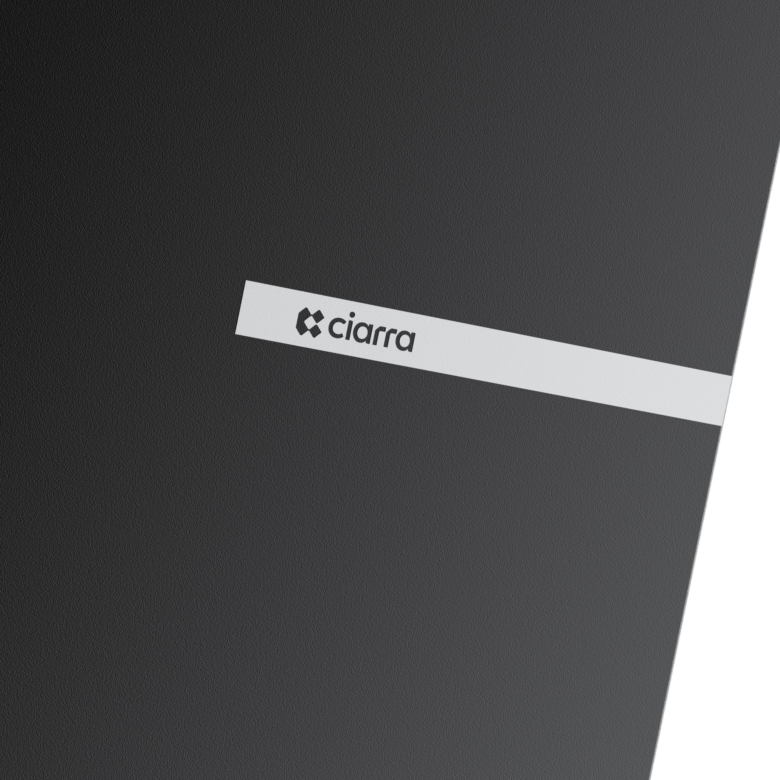 CIARRA Hotte Aspirante Inclinée 60cm 580m³/h Classe A+ 3 Vitesses Recyclage et Évacuation 2 Filtres à charbon Noir CD6765AB - 6