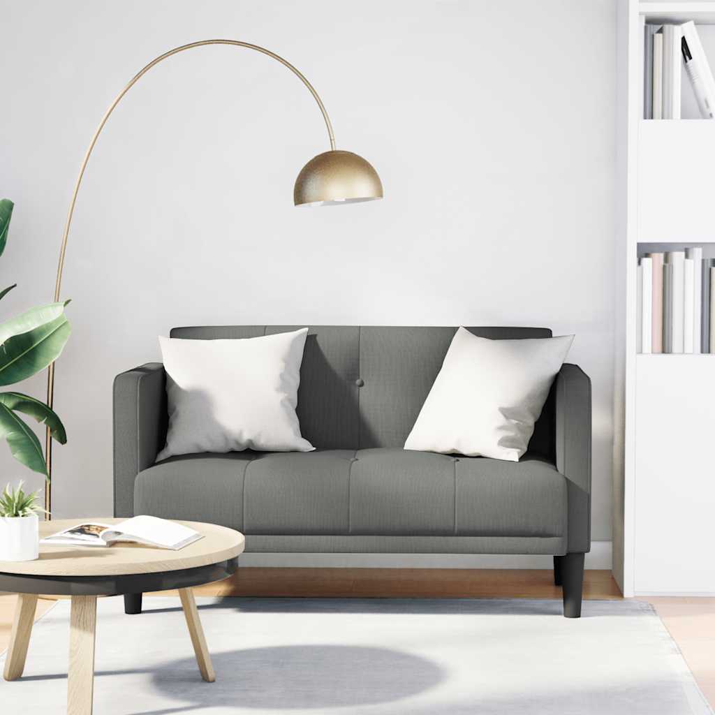 Vidaxl Sofá De Dos Plazas De 111 Cm Gris/Oscuro , Leroy Merlin