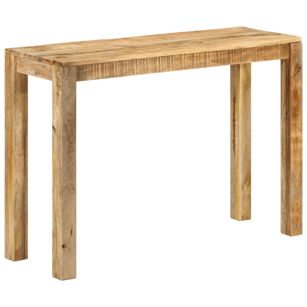 Maison Exclusive - Tavolo Consolle 110x30x75cm Legno Massello Mango Grezzo e Ferro | Leroy Merlin