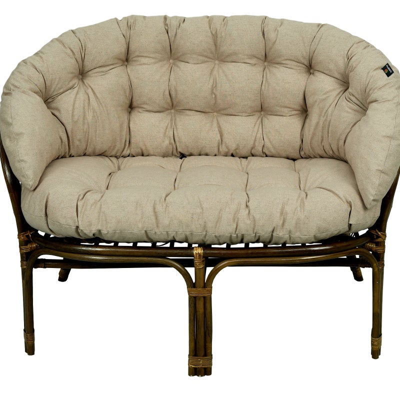 Poduszki na meble rattanowe wiklinowe AMPO komplet beżowy wodoodporna 1 szt.