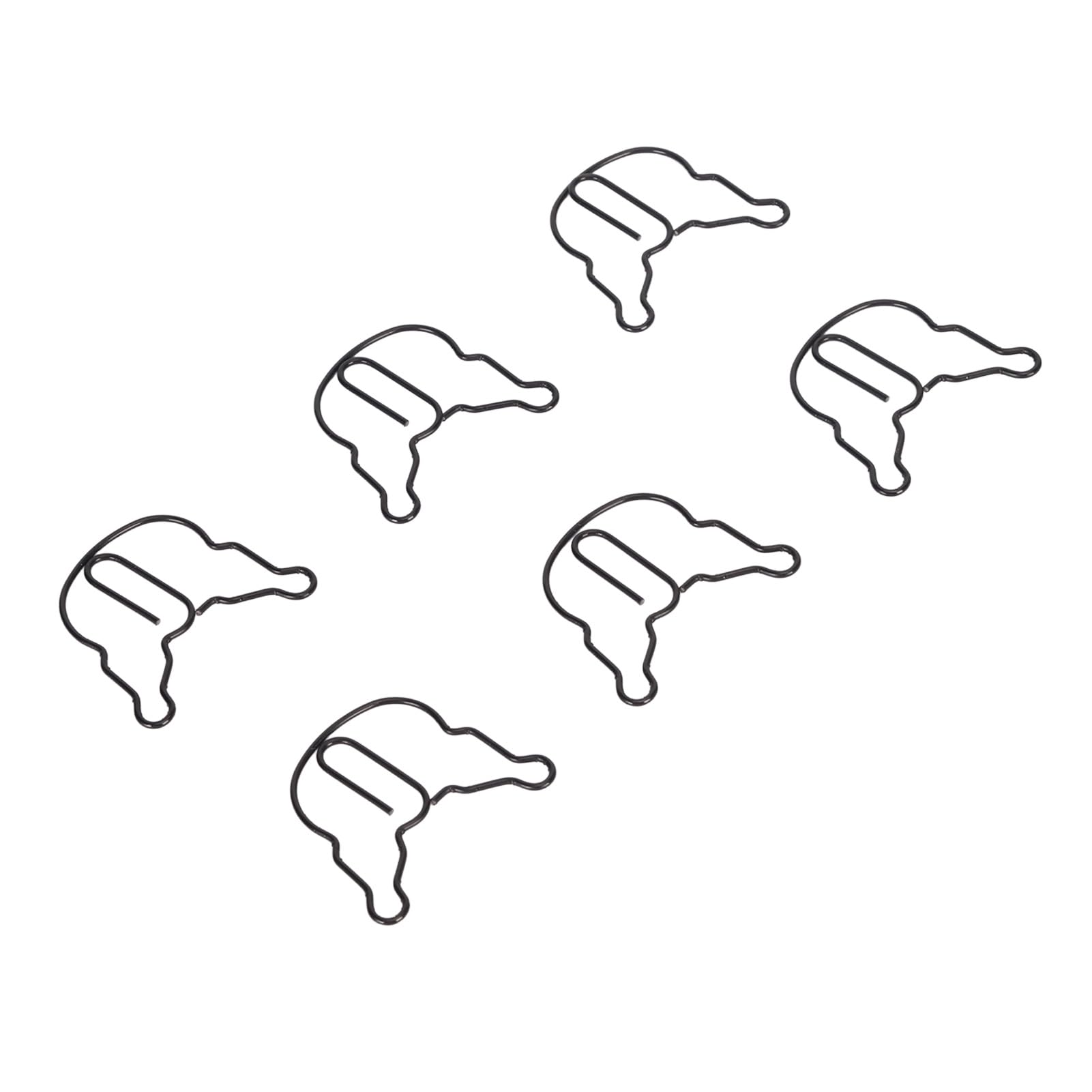130 Trombones En Forme De Cœur Or Rose - Boîte Transparente Pour Bureau, Classe Ou Déco