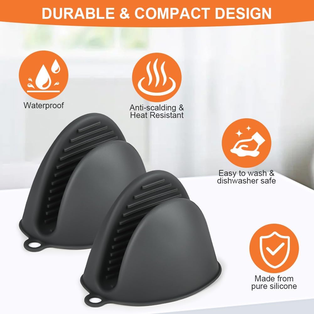 Guanti Da Forno Gatto Guanti Per Barbecue Set 4 Guanti Da Forno In Cotone - Antiscivolo E Resistente Al Calore Per Cucina E Grigliate Antiscivolo Resistente Calore Regali Tema Gatti