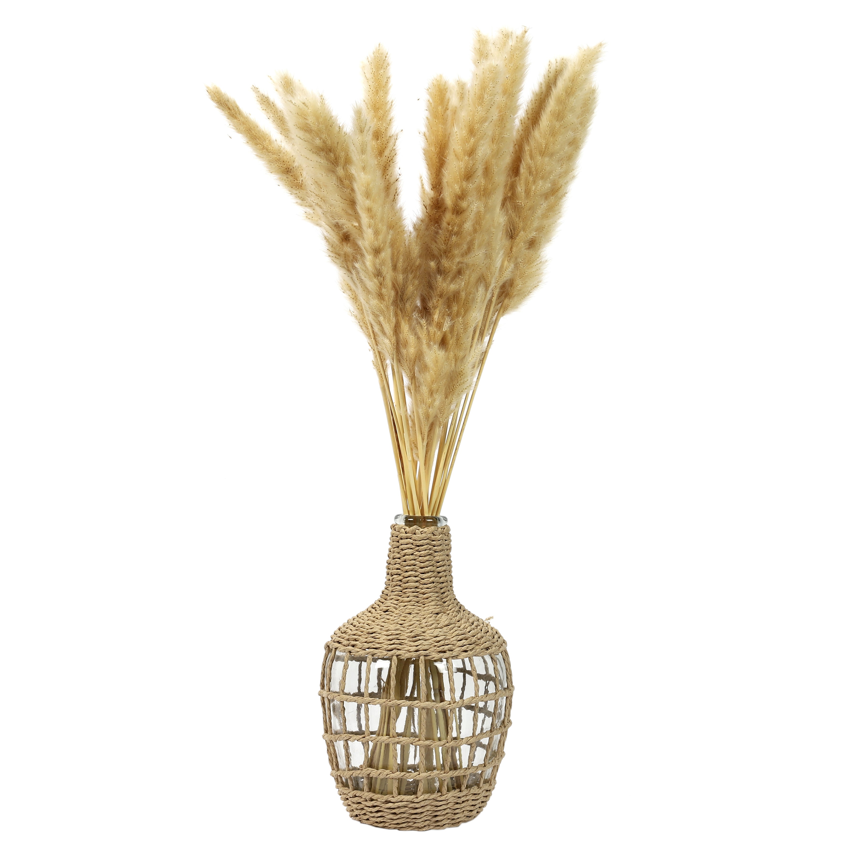 Vase - HOME DECO FACTORY - Dame Jeanne Tresse - Raffiné - Beige - 2