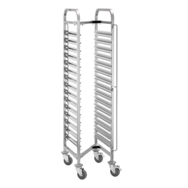 Carro plegable porta bandejas gn1/1 de 15 niveles agn1500-1/1