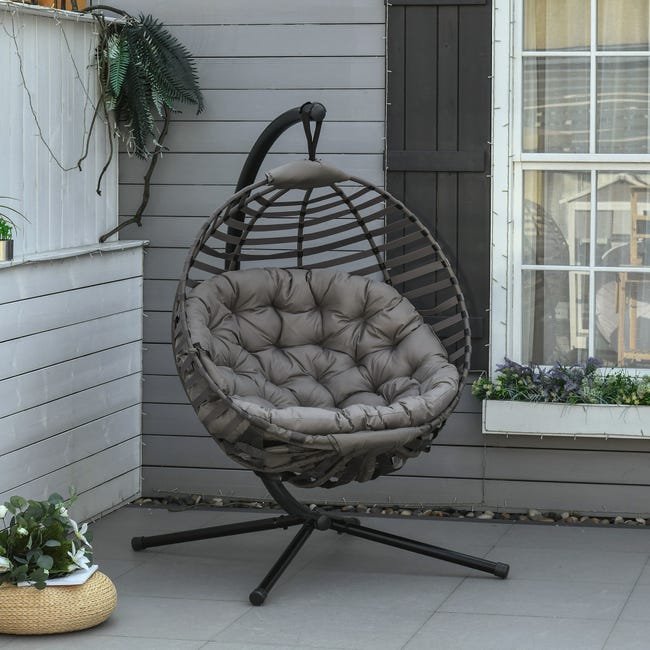 Silla colgante cesta colgante con estructura para persona