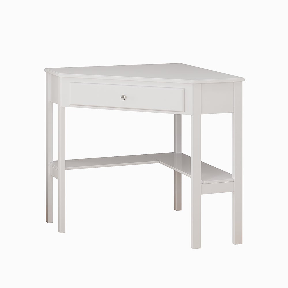 Vicco Narożna toaletka Velto, Biały, 75 x 76.8 cm ,z szufladą