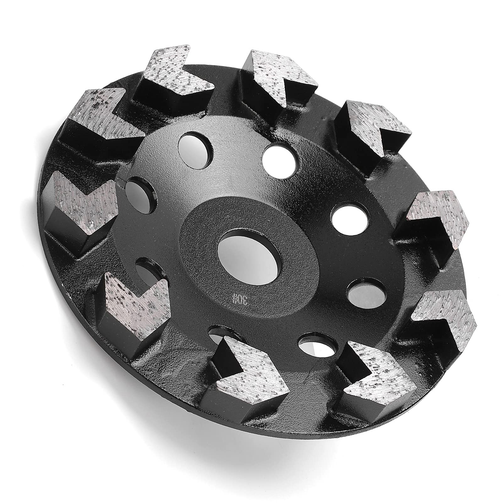 Meule diamantée 10 dents noires 150 mm 30 mailles Ponçage béton pierre ciment - 8
