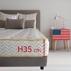 Materasso in memory foam sostegno medio rigido 160x200 cm Sultan | Maisons du Monde