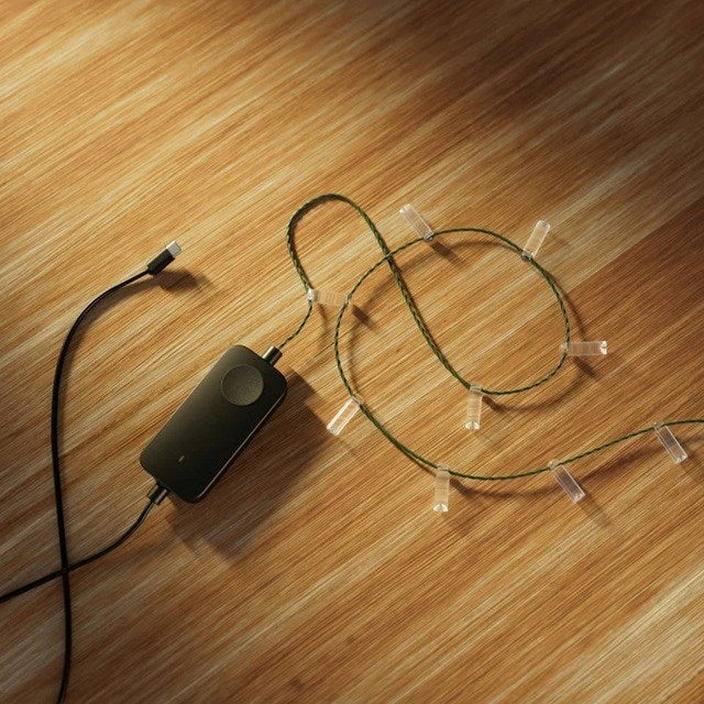 TWINKLY Guirlande Bougie connectée IP20 12m 200 LEDS RGB fil vert CANDIES - 7