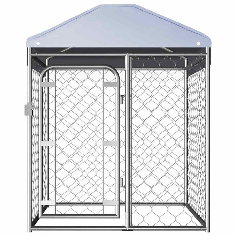 Canil de exterior com telhado 100x100x125 cm vidaXL - 2