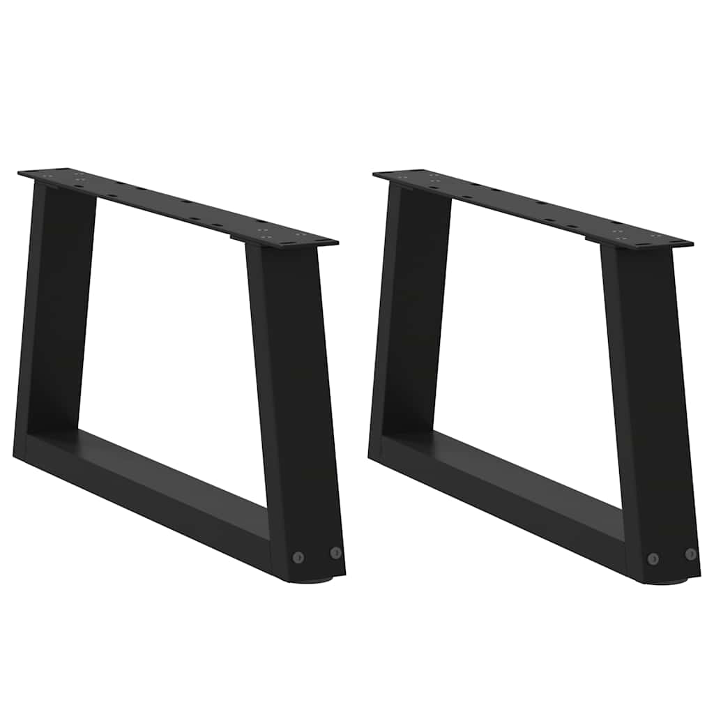 Nogi do stolika kawowego w kształcie litery V 2 szt. Czarne 50x(30-31,3) cm Stal vidaXL