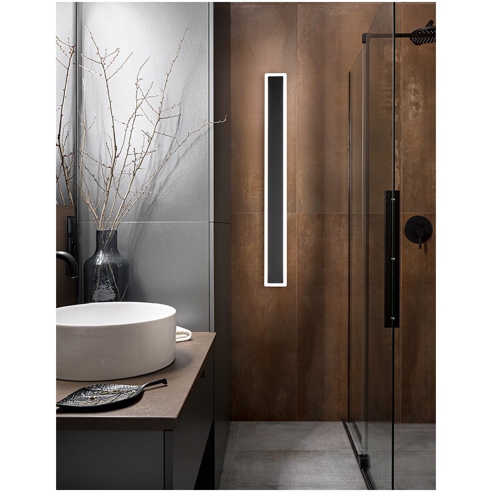 Kinkiet LED WALLY z aluminium 19W 3000K Perenz 82,5 cm Czarny