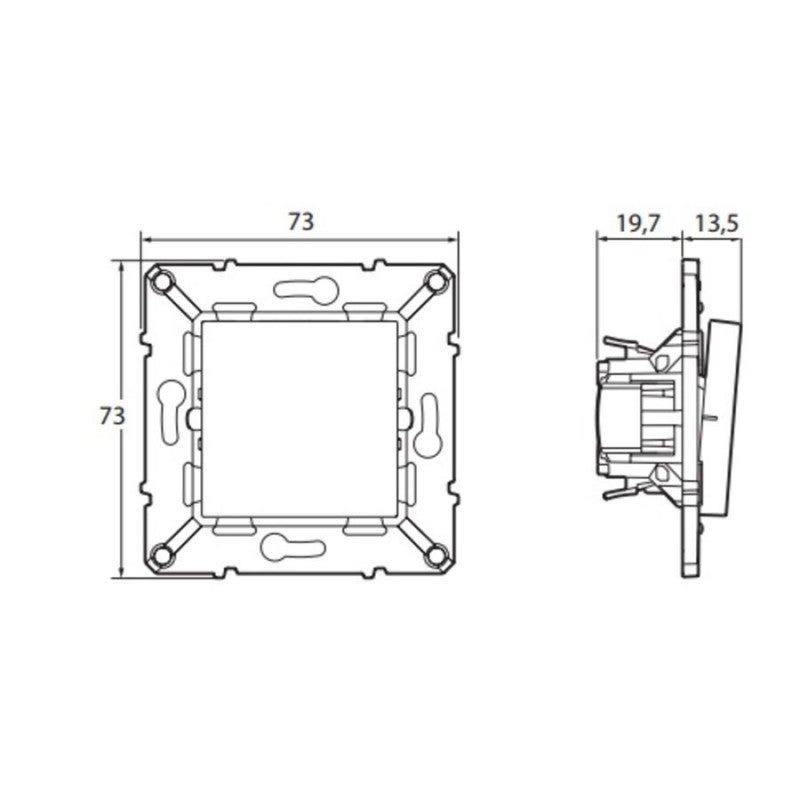 Interrupteur Témoin Arnould 60105 - 10A, Blanc, Avec Voyant Lumineux - Pour Installation Facile