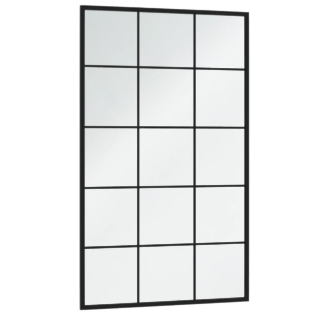 Maison Exclusive - Miroir mural noir 100x60 cm métal - 3