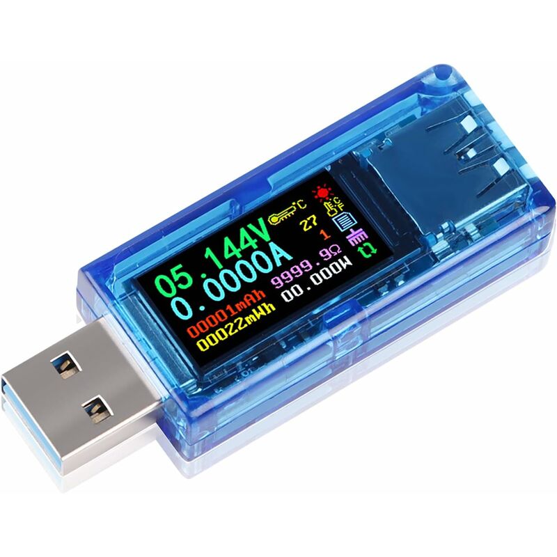 Multimètre de testeur USB 3.0 3.7-30V 0-4A Testeur de courant et de ...