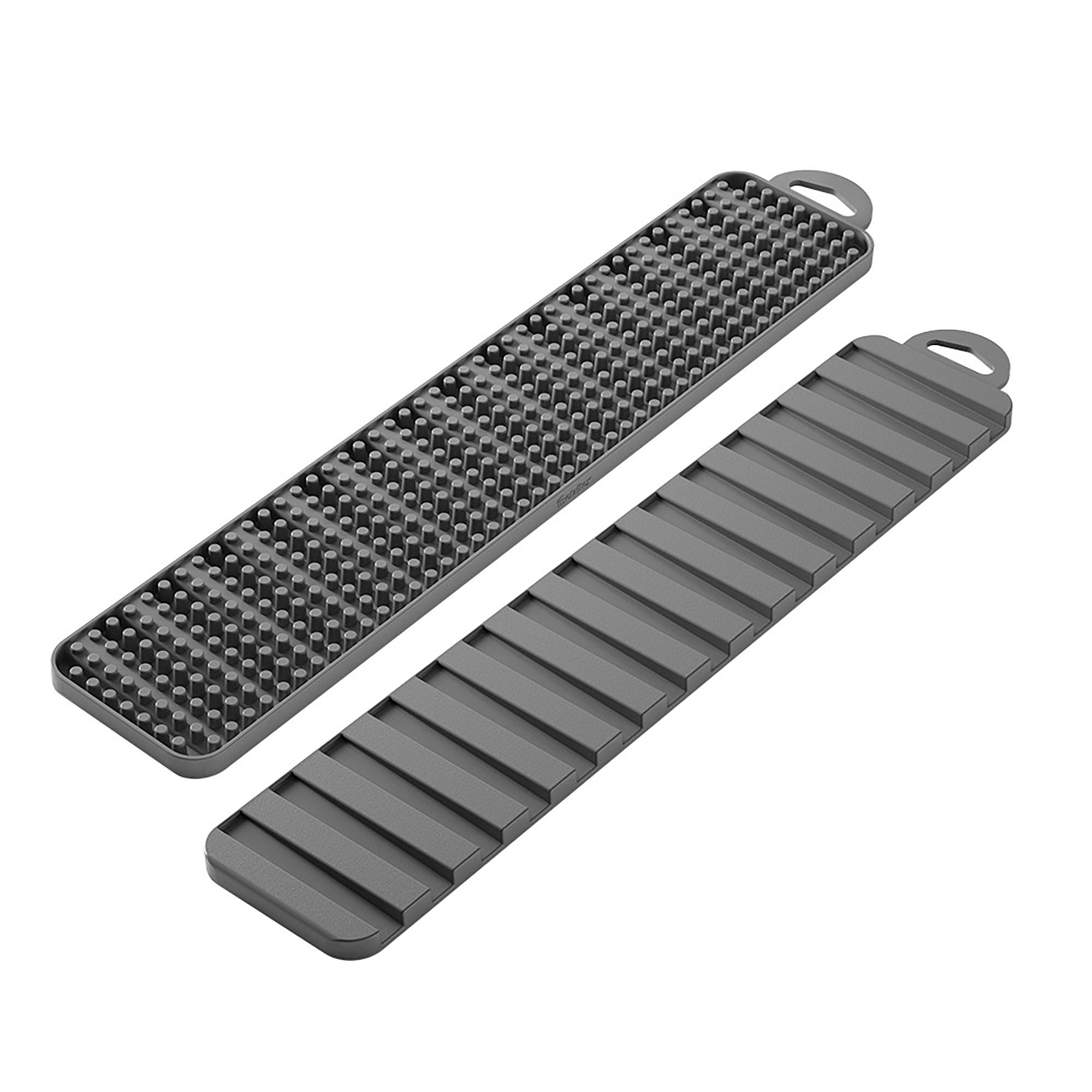 Égouttoir pour Évier Metaltex Gravity slim Gris PEVA (40 x 8 cm) - 2