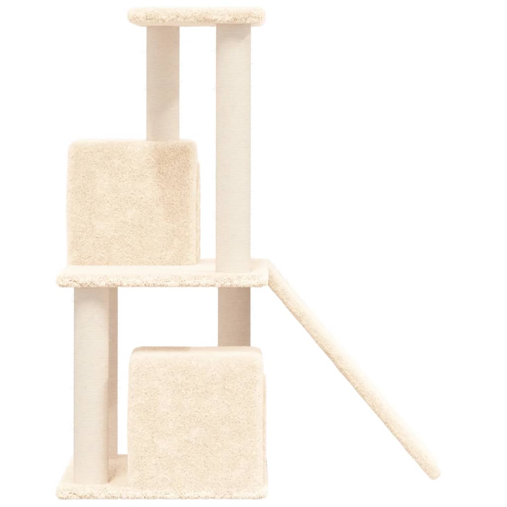 Maison Exclusive - Árvore para gatos c/ postes arranhadores sisal 82 cm cor creme - 4