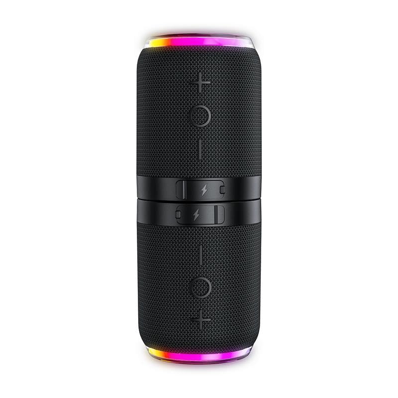Altoparlante Bluetooth 2-in-1 Magnetico Da 20W – IPX6, Batteria 4000mAh, Suono Stereo, Luci RGB, V5.3