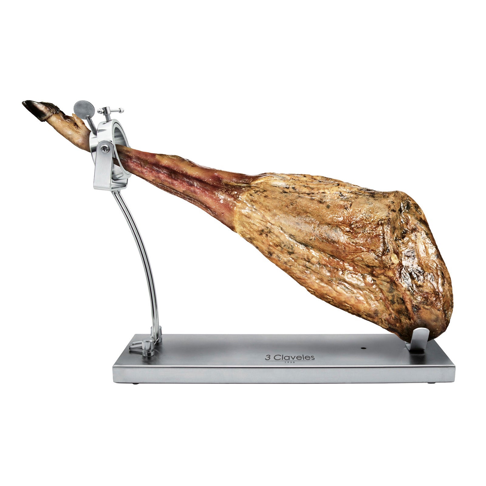 Avalon Drehbarer Schinkenhalter Aus Edelstahl – Zusammenklappbar, 49,5x16,5x39 Cm, Mit Saugnäpfen