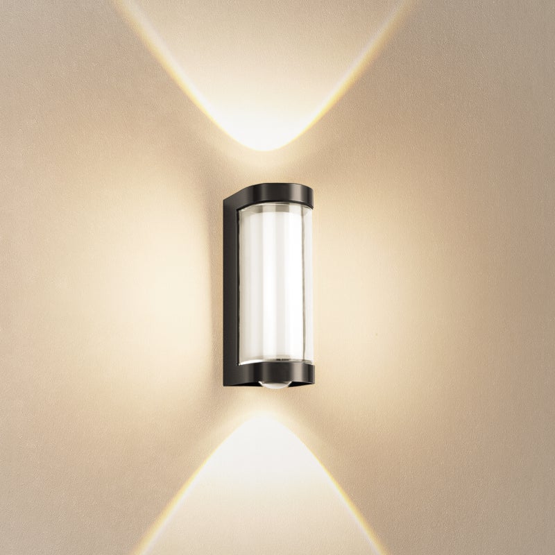 LOVHAUS Kinkiet LED 7W do Wnętrza, Oświetlenie w Górę i w Dół, Z Aluminium, Ciepłe Światło 3000K do Salonu, Sypialni, Korytarza