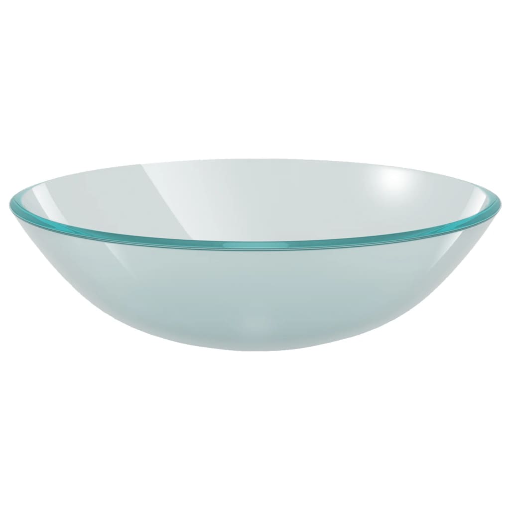 Maison Exclusive - Lavandino con Rubinetto e Piletta in Vetro Temperato Satinato - 7