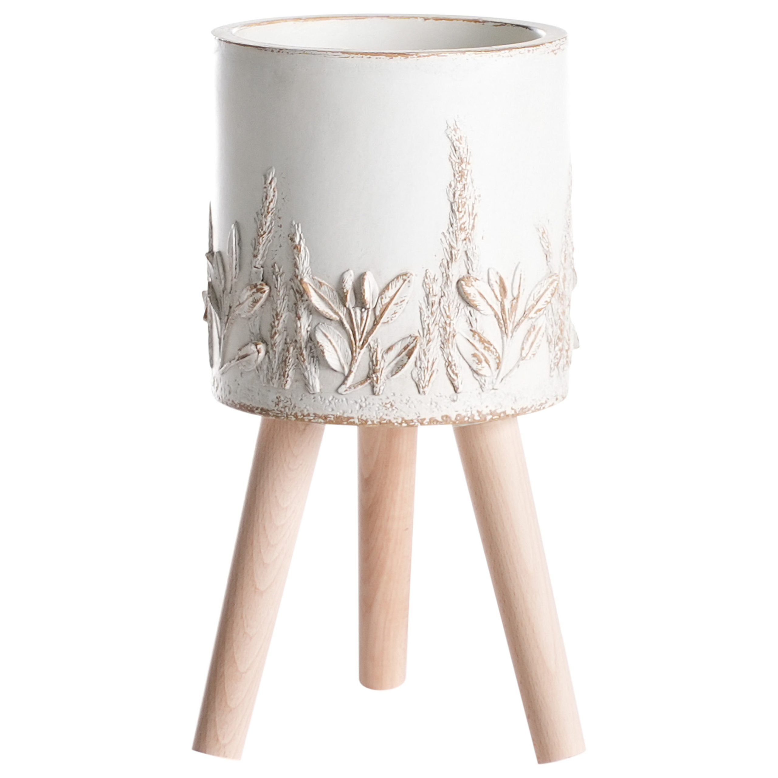 Suport ghiveci de plante PREWEZA 23 cm Alb-murdar | Leroy Merlin